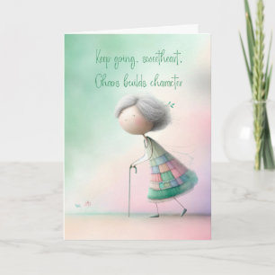 Blijf Doorgaan Schat Inspirerend Citaat Cute Gra Kaart