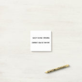 Blijf doorgaan Sterke Aangepaste Motivatie Sticky Post-it® Notes (Op bureau)