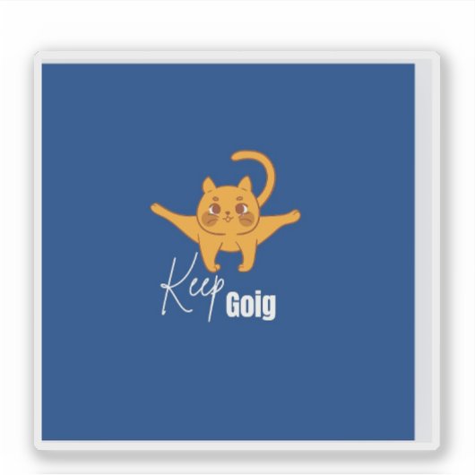 Blijf doorgaan sticker (Voorkant)