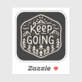 Blijf doorgaan sticker (Vel)