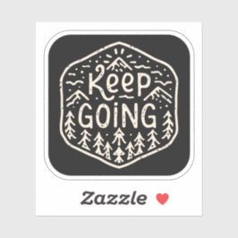 Blijf doorgaan sticker