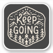 Blijf doorgaan sticker (Voorkant)