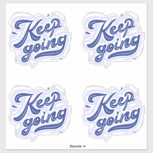 Blijf Doorgaan Sticker (Vel)