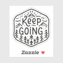 Blijf doorgaan sticker