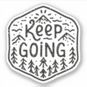 Blijf doorgaan sticker (Voorkant)