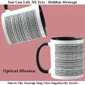 Blijf doorgaan Verborgen bericht 128BW Quote Mok