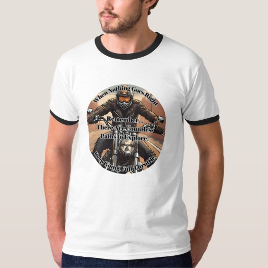 Blijf doorgaan vol gas - circulair t-shirt (Voorkant)