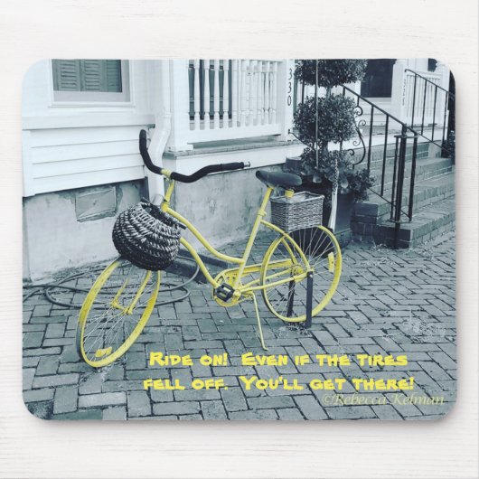 Blijf doorgaan, zelfs als de banden Herfst uit! Mu Muismat (Voorkant)