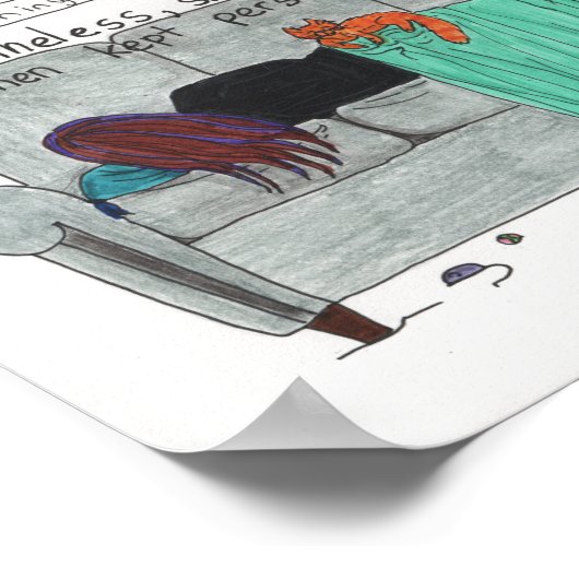 Blijf doorstaan (Narcolepsy) Poster (Hoek)