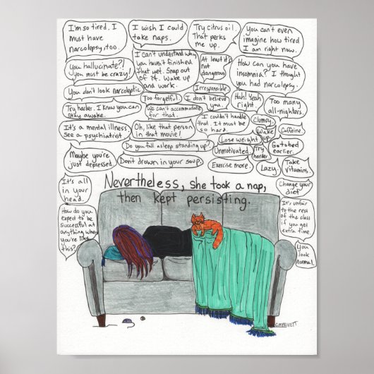 Blijf doorstaan (Narcolepsy) Poster (Voorkant)