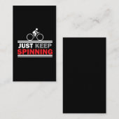 Blijf draaien - Centrifugeerklasse Gym Workout Visitekaartje (Voorkant / Achterkant)