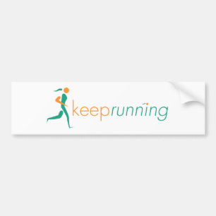 Blijf draaiende ticker bumpersticker