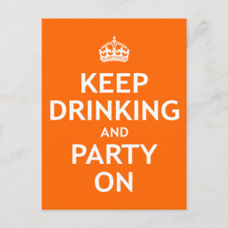 Blijf Drink en partij aan Briefkaart