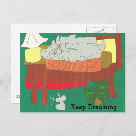 Blijf dromen briefkaart (Voorkant / Achterkant)