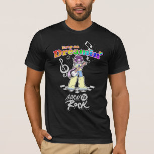 Blijf Dromen Y2K Anime Gitarist  T-shirt