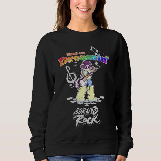 Blijf Dromen Y2K Anime Gitarist Trui (Voorkant)
