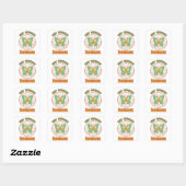 Blijf droomdromer vierkante sticker (Vel)