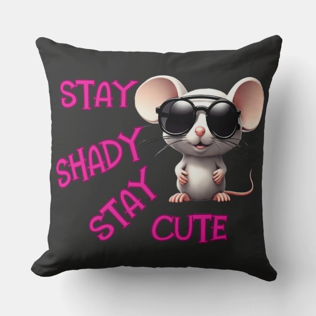 Blijf duister, blijf Schattige Kussen (Voorkant)