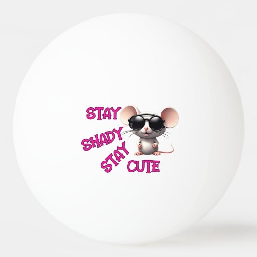 Blijf duister, blijf Schattige Pingpongbal (Voorkant)