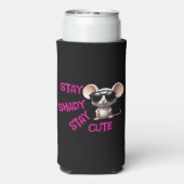 Blijf duister, blijf Schattige Seltzer Blikjeskoeler (Seltzer Achterkant)