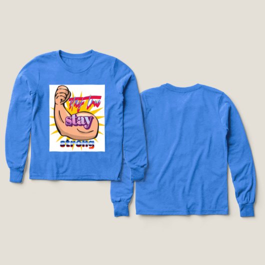 Blijf echt T-shirt (Voorkant /achterkant)