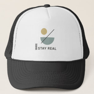 BLIJF ECHTE minimalistische Trucker Hat – Modern A Pet