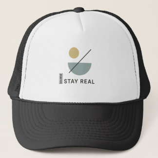 BLIJF ECHTE minimalistische Trucker Hat – Modern A Pet