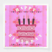 Blijf een gelukkige dag zonder liefde en nog veel  servet (Voorkant)