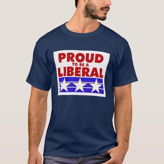 BLIJF EEN LIBERALE T-shirt. T-shirt (Voorkant)