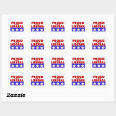 BLIJF EEN LIBERALE vierkante sticker. Sticker (Vel)