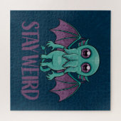 Blijf een rare Cute Cthulhu Monster Legpuzzel (Horizontaal)