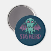 Blijf een rare Cute Cthulhu Monster Magneet (Voorkant / Achterkant)