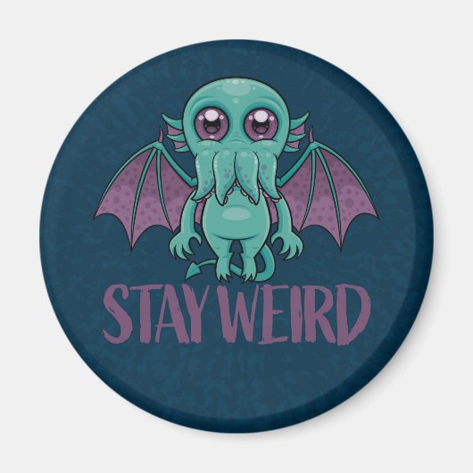 Blijf een rare Cute Cthulhu Monster Magneet (Voorkant)