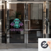 Blijf een rare Cute Cthulhu Monster Raamsticker (Kantoordeur)