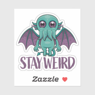 Blijf een rare Cute Cthulhu Monster Sticker
