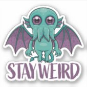 Blijf een rare Cute Cthulhu Monster Sticker (Voorkant)