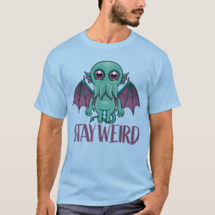 Blijf een rare Cute Cthulhu Monster T-shirt