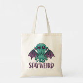 Blijf een rare Cute Cthulhu Monster Tote Bag (Achterkant)