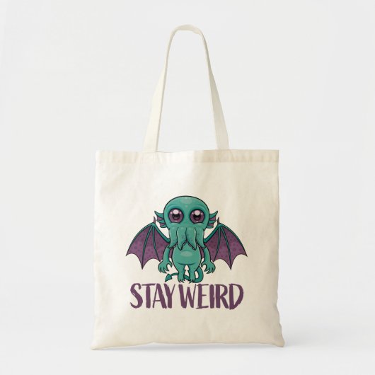 Blijf een rare Cute Cthulhu Monster Tote Bag (Voorkant)