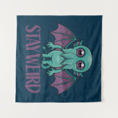 Blijf een rare Cute Cthulhu Monster Wandkleed (Voorkant (horizontaal))