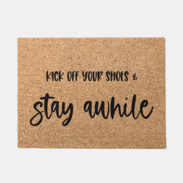 Blijf een tijdje Welkom Mat Doormat