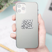 Blijf eenvoudig sticker (Telefoon)