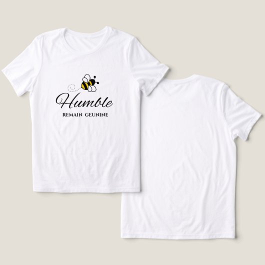 Blijf Eerlijk Witte Motiverende Bij VROUWENKLEDING Tri-Blend Shirt (Ontwerp Voorkant & Achterkant)