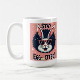 Blijf Egg-aangehaald!: Retro Easter Bunny Vibes Koffiemok