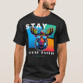 Blijf eland-tastisch - Cool Moose Art T-shirt (Voorkant)