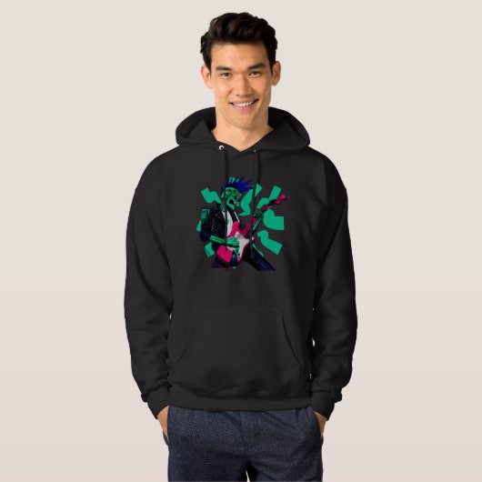 Blijf elektrisch hoodie (Voorkant volledig)