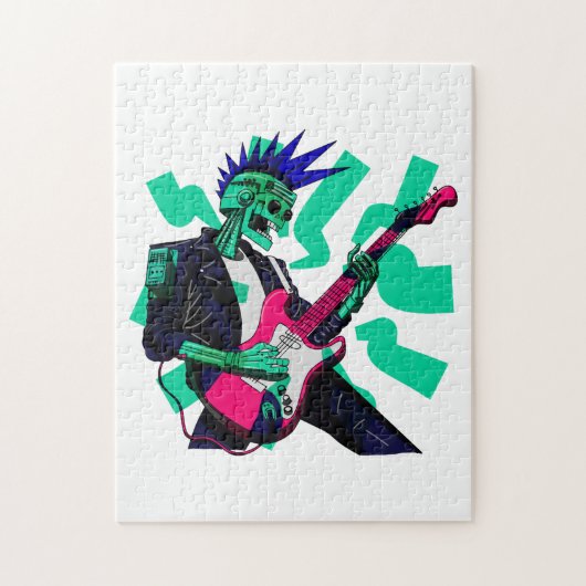 Blijf elektrisch legpuzzel (Verticaal)