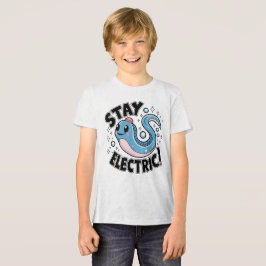 Blijf Elektrisch Leuke Elektrische Paling Ontwerp Tri-Blend Shirt