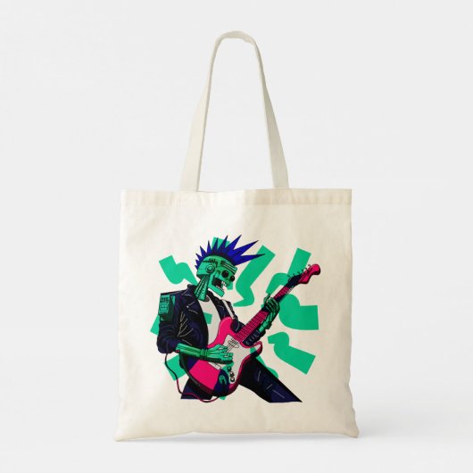 Blijf elektrisch tote bag (Achterkant)