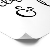 Blijf en wees mooi | Poster kalligrafiescript (Hoek)